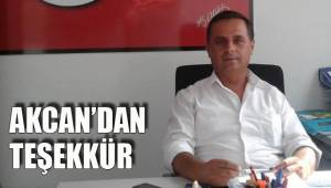 AKCAN'DAN TEŞEKKÜR