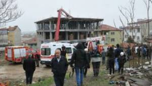 Beton pompası devrildi: 1 ölü