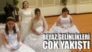 BEYAZ GELİNLİKLERİ ÇOK YAKIŞTI