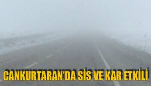 CANKURTARAN’DA SİS VE KAR ETKİLİ