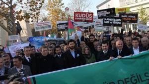 KUDÜS KARARI PROTESTO EDİLDİ