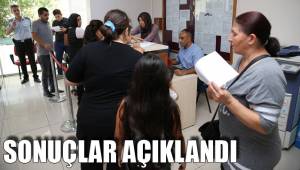 SONUÇLAR AÇIKLANDI