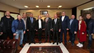UKRAYNA İŞ DÜNYASINDAN BAŞKAN ZOLAN’A ZİYARET