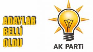 ADAYLAR BELLİ OLDU