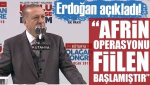 Afrin'e hava operasyonu başladı