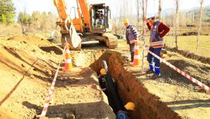 Beyağaç’a 40 kilometre alt yapı