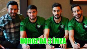 HOROZ'DA 3 İMZA