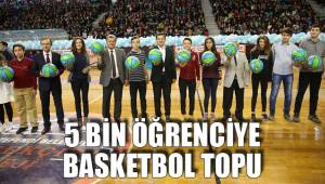 MERKEZEFENDİ’DEN 5 BİN ÖĞRENCİYE BASKETBOL TOPU