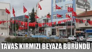 TAVAS KIRMIZI BEYAZA BÜRÜNDÜ