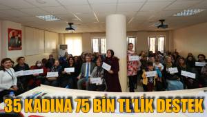 35 KADINA 75 BİN TL’LİK DESTEK