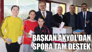 BAŞKAN AKYOL'DAN SPORA TAM DESTEK