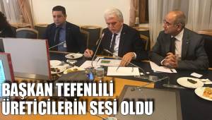 BAŞKAN TEFENLİLİ ÜRETİCİLERİN SESİ OLDU