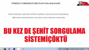 Bu kez de şehit sorgulama çöktü
