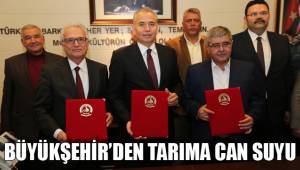 BÜYÜKŞEHİR’DEN TARIMA CAN SUYU