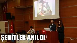 ŞEHİTLER ANILDI