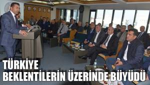 TÜRKİYE BEKLENTİLERİN ÜZERİNDE BÜYÜDÜ
