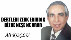 DERTLERİ ZEVK EDİNDİK BİZDE NEŞE NE ARAR