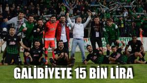 GALİBİYETE 15 BİN LİRA