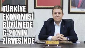 TÜRKİYE EKONOMİSİ BÜYÜMEDE G-20’NİN ZİRVESİNDE