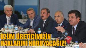 ÜZÜM ÜRETİCİMİZİN HAKLARINI KORUYACAĞIZ!