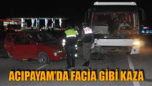 ACIPAYAM'DA FACİA GİBİ KAZA