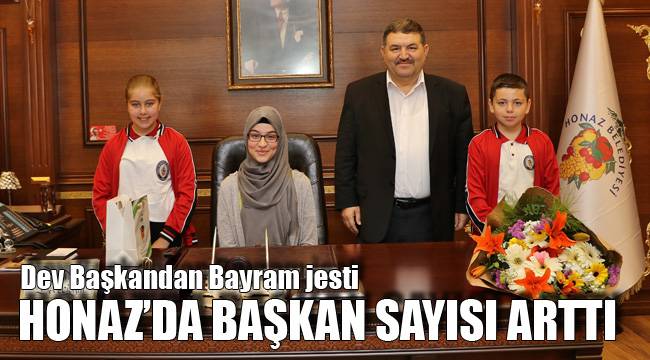 BAŞKAN DEVECİOĞLU KOLTUĞUNU ÇOCUKLARA BIRAKTI