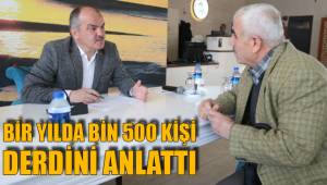 BİR YILDA BİN 500 KİŞİ DERDİNİ ANLATTI