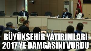 BÜYÜKŞEHİR YATIRIMLARI 2017'YE DAMGASINI VURDU