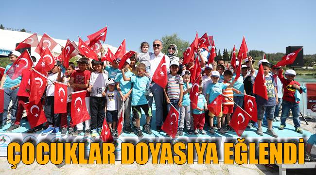 ÇOCUKLAR DOYASIYA EĞLENDİ