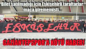 GAZİANTEPSPOR'A KÖTÜ HABER