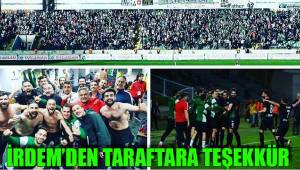 İRDEM’DEN TARAFTARA TEŞEKKÜR