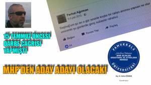 MHP'DEN ADAY ADAYI OLACAK