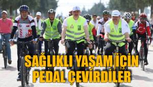 SAĞLIKLI YAŞAM İÇİN PEDAL ÇEVİRDİLER