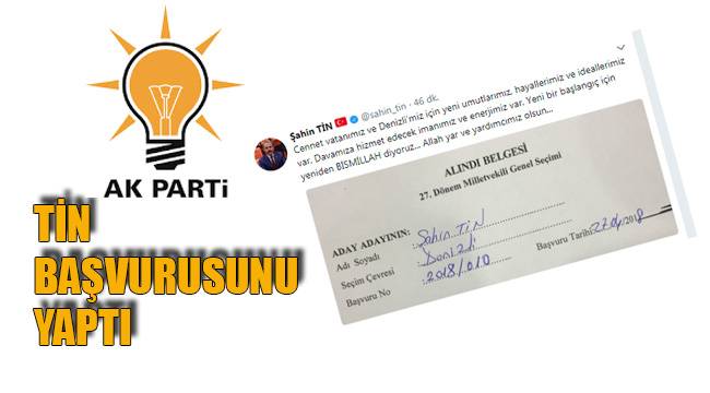 TİN BAŞVURUSUNU YAPTI