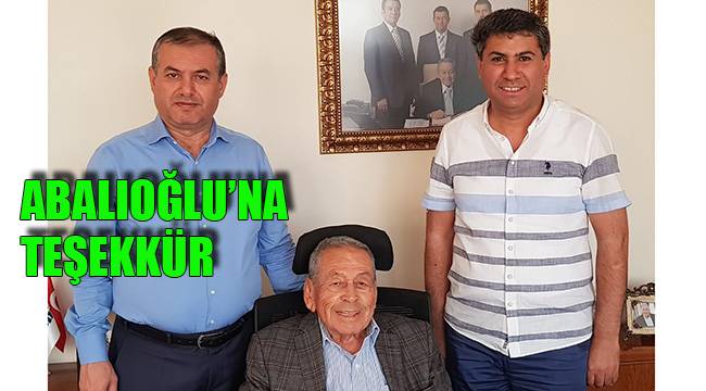 ABALIOĞLU’NA TEŞEKKÜR