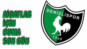 AİDAT İÇİN CUMA SON GÜN