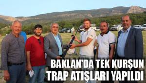 BAKLAN'DA TEK KURŞUN TRAP ATIŞLARI YAPILDI