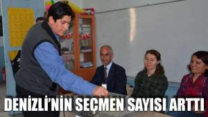 DENİZLİ’NİN SEÇMEN SAYISI ARTTI