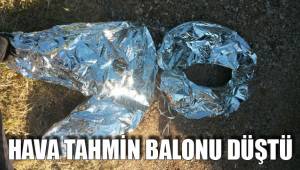 HAVA TAHMİN BALONU DÜŞTÜ