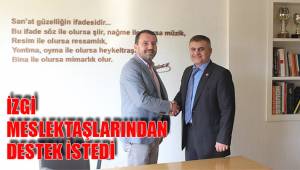 İZGİ MESLEKTAŞLARINDAN DESTEK İSTEDİ