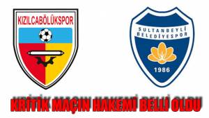 MAÇIN HAKEMİ BELLİ OLDU