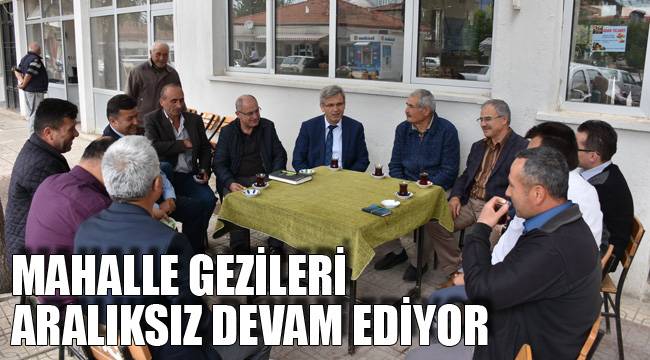 MAHALLE GEZİLERİ ARALIKSIZ DEVAM EDİYOR