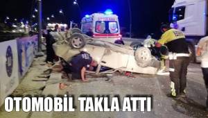 OTOMOBİL TAKLA ATTI
