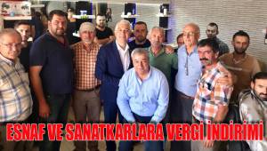 ESNAF VE SANATKARLARA VERGİ İNDİRİMİ