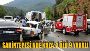 ŞAHİNTEPESİ’NDE KAZA: 1 ÖLÜ 9 YARALI