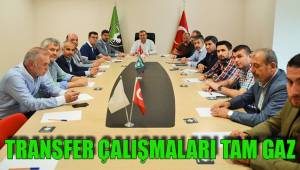 TRANSFER ÇALIŞMALARI TAM GAZ