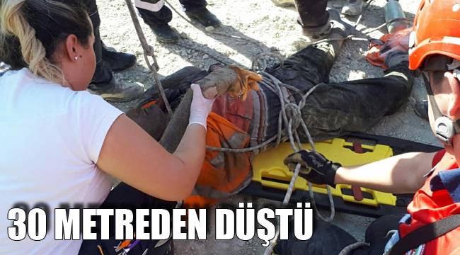 30 METREDEN DÜŞTÜ