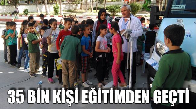 35 BİN KİŞİ EĞİTİMDEN GEÇTİ