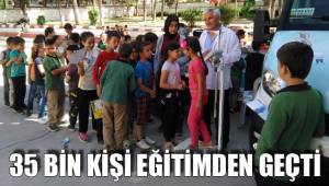 35 BİN KİŞİ EĞİTİMDEN GEÇTİ
