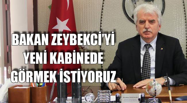 BAŞKAN TEFENLİLİ’DEN BAKAN ZEYBEKCİ’YE DESTEK